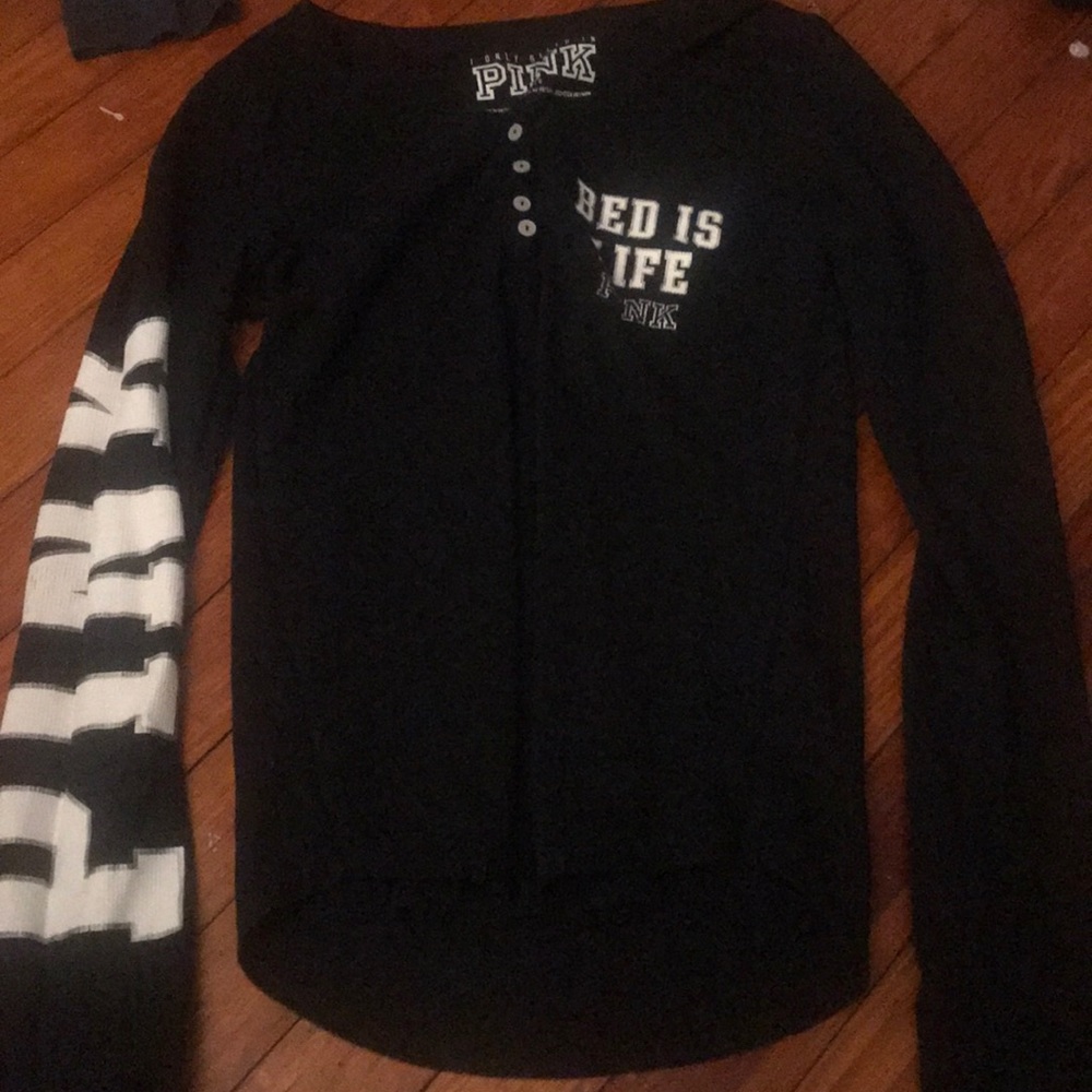 bed if life pink pajama shirt